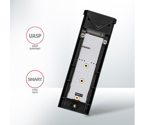 Axagon EEM2-UB2, USB-C 10Gbps - M.2 NVMe SSD ARROW box, czarny - 1353420 - zdjęcie 4